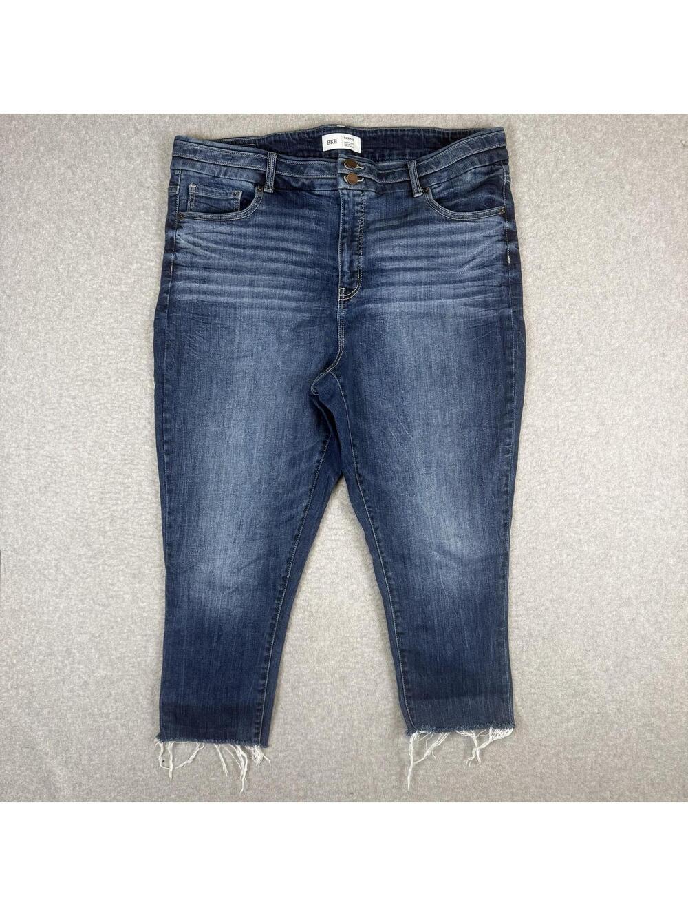 BKE Women's Size 38x27 Medium Wash Blue Parker High Rise Ankle Skinny Jeans NWOT